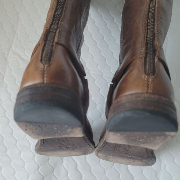 FRYE Womens PHILLIP HARNESS TALL Leather BOOTS Size 6 - Picture 6 of 12